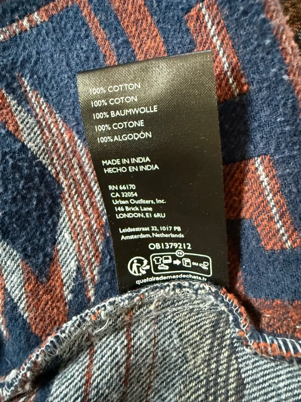 Women’s We The Free Arizona Sky 
buttoned pullover in Navy, Brown & Gray, XS - Picture 4 of 5